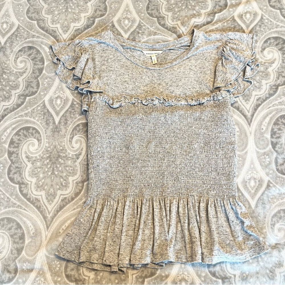 Rebecca Taylor ruffle t-shirt/blouse